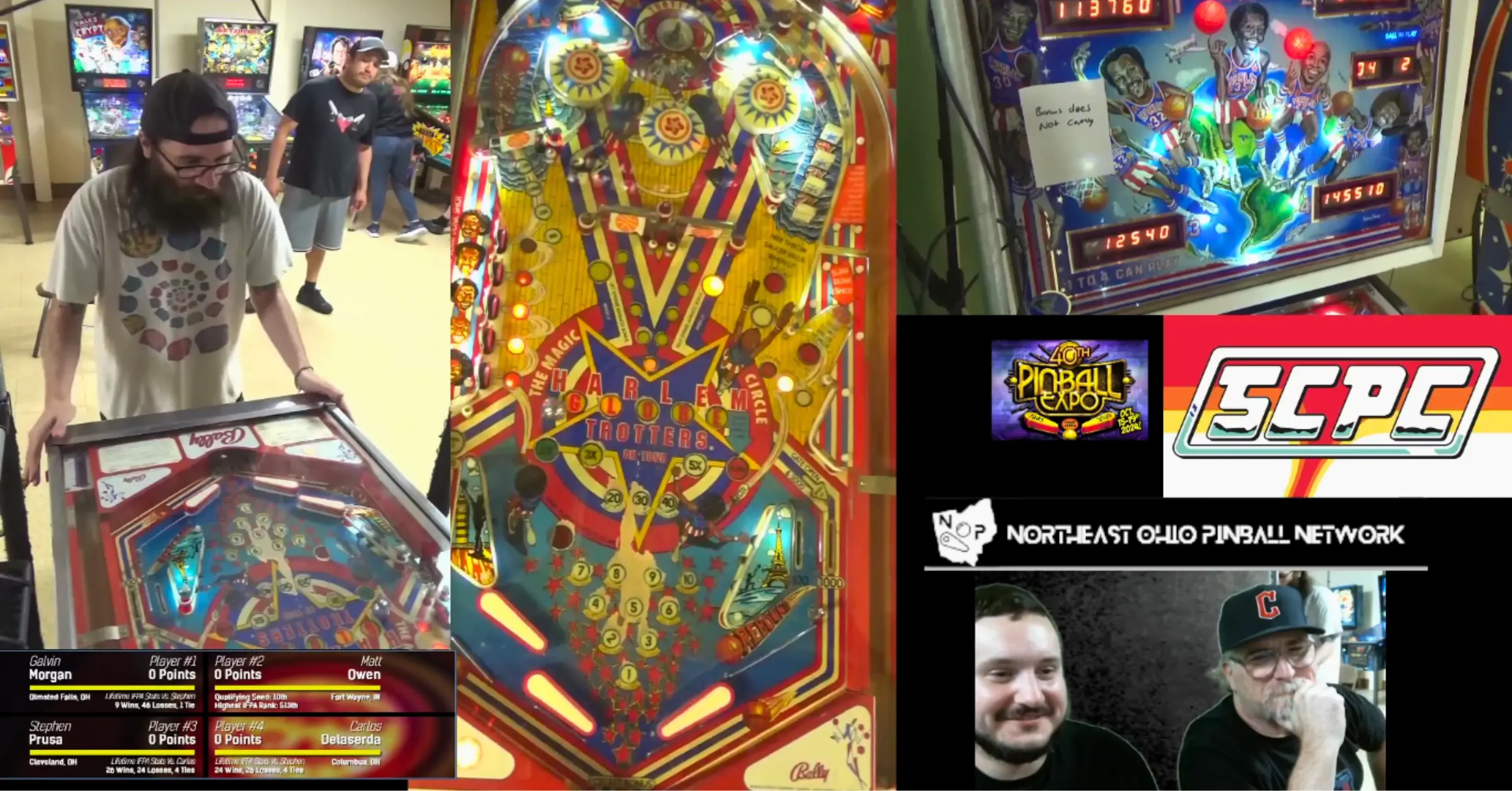 Players compete in the 2024 Sweeper City Pinball Championships