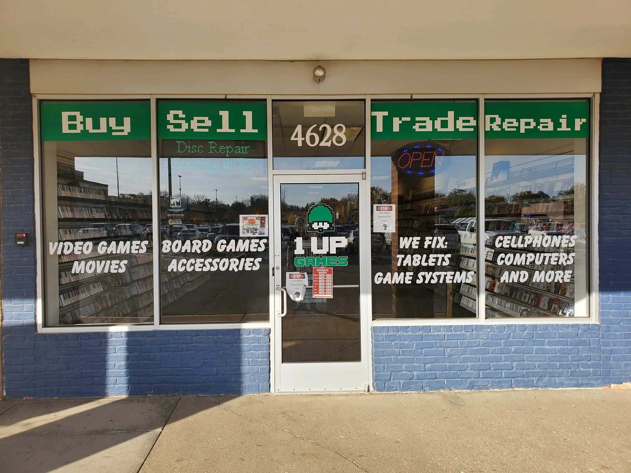 1UP Games and Repairs