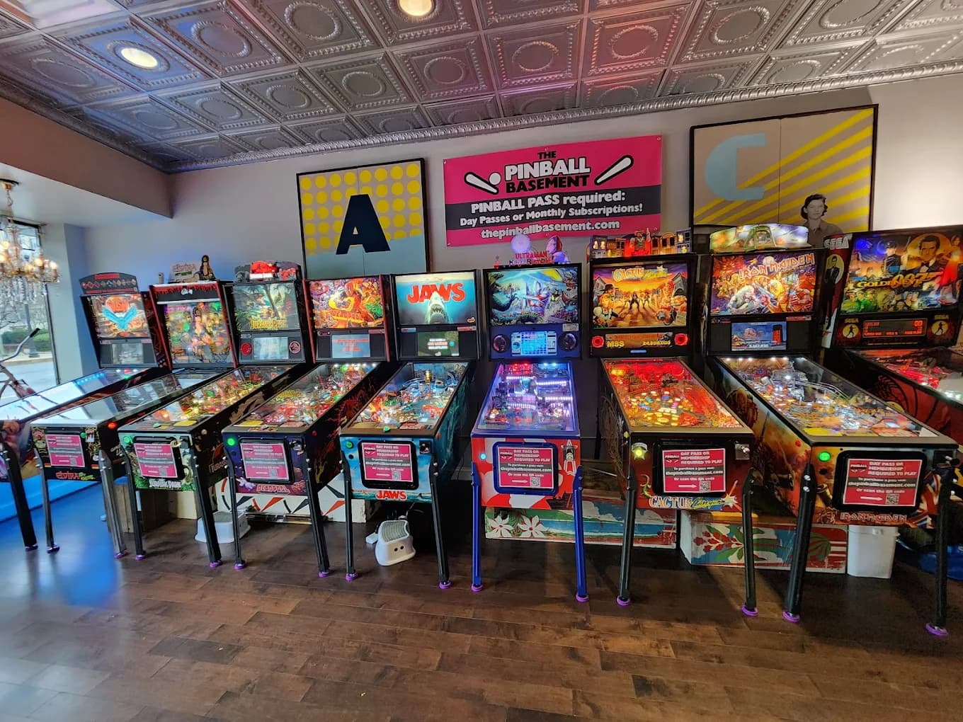 The Pinball Basement at Upside On Moore