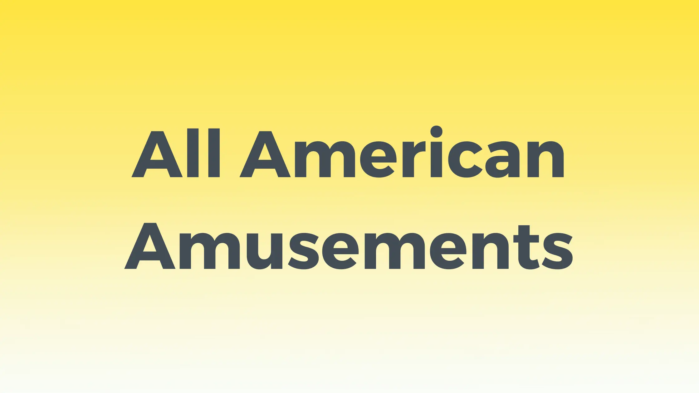 All American Amusements