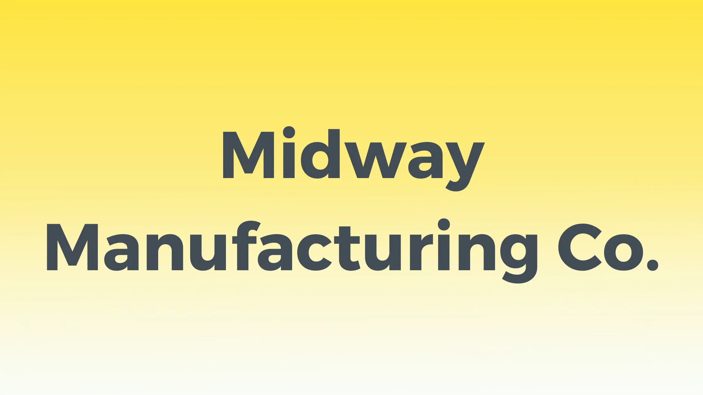 Midway Manufacturing Co.