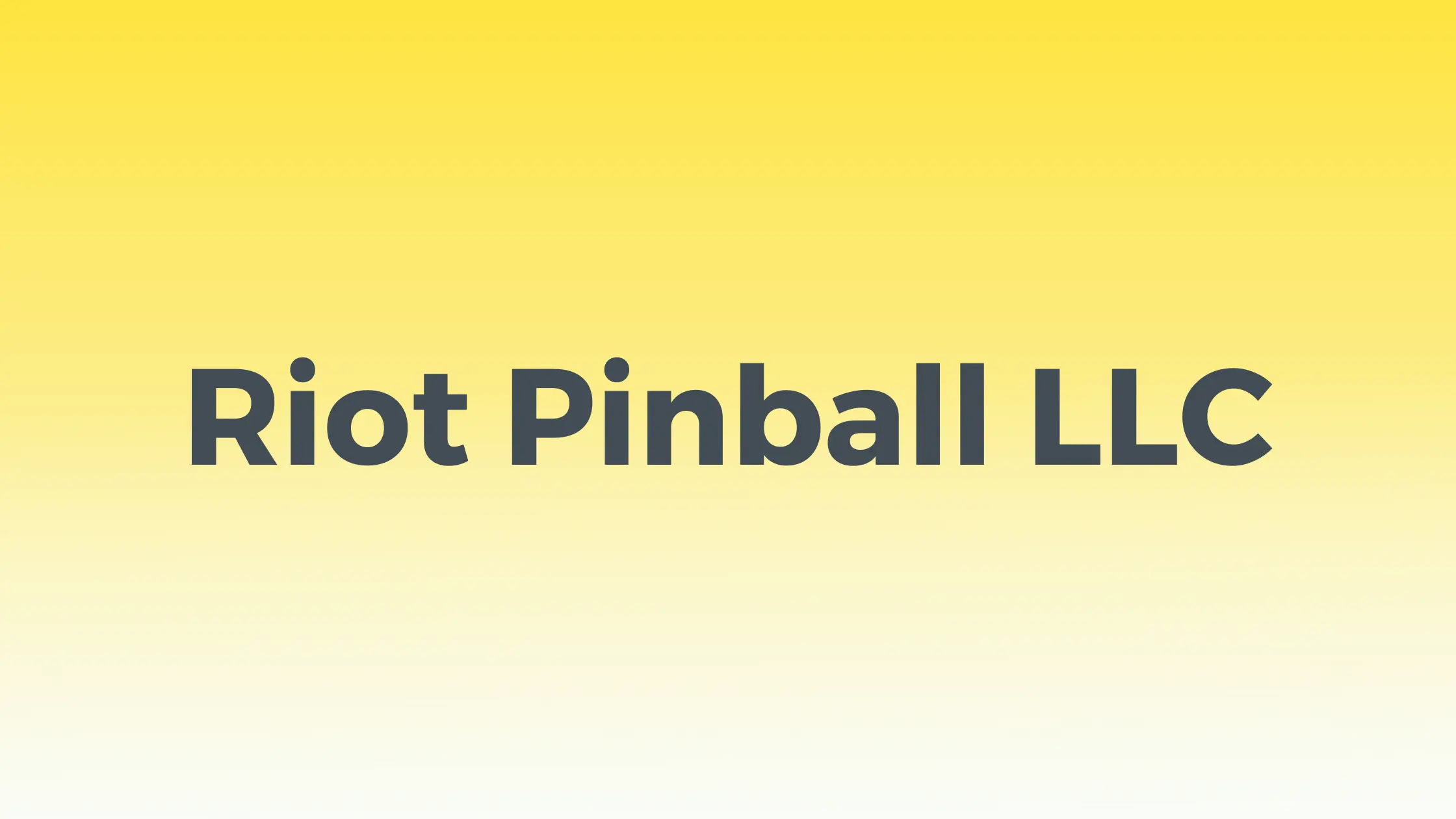 Riot Pinball LLC