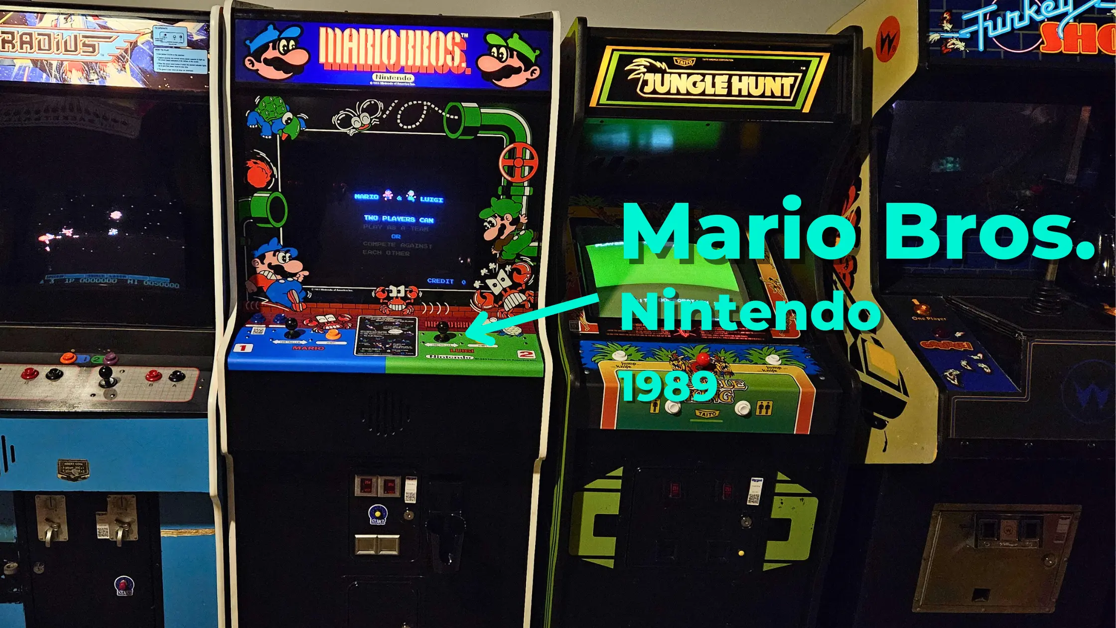 maro bros. arcade game nintendo 1989
