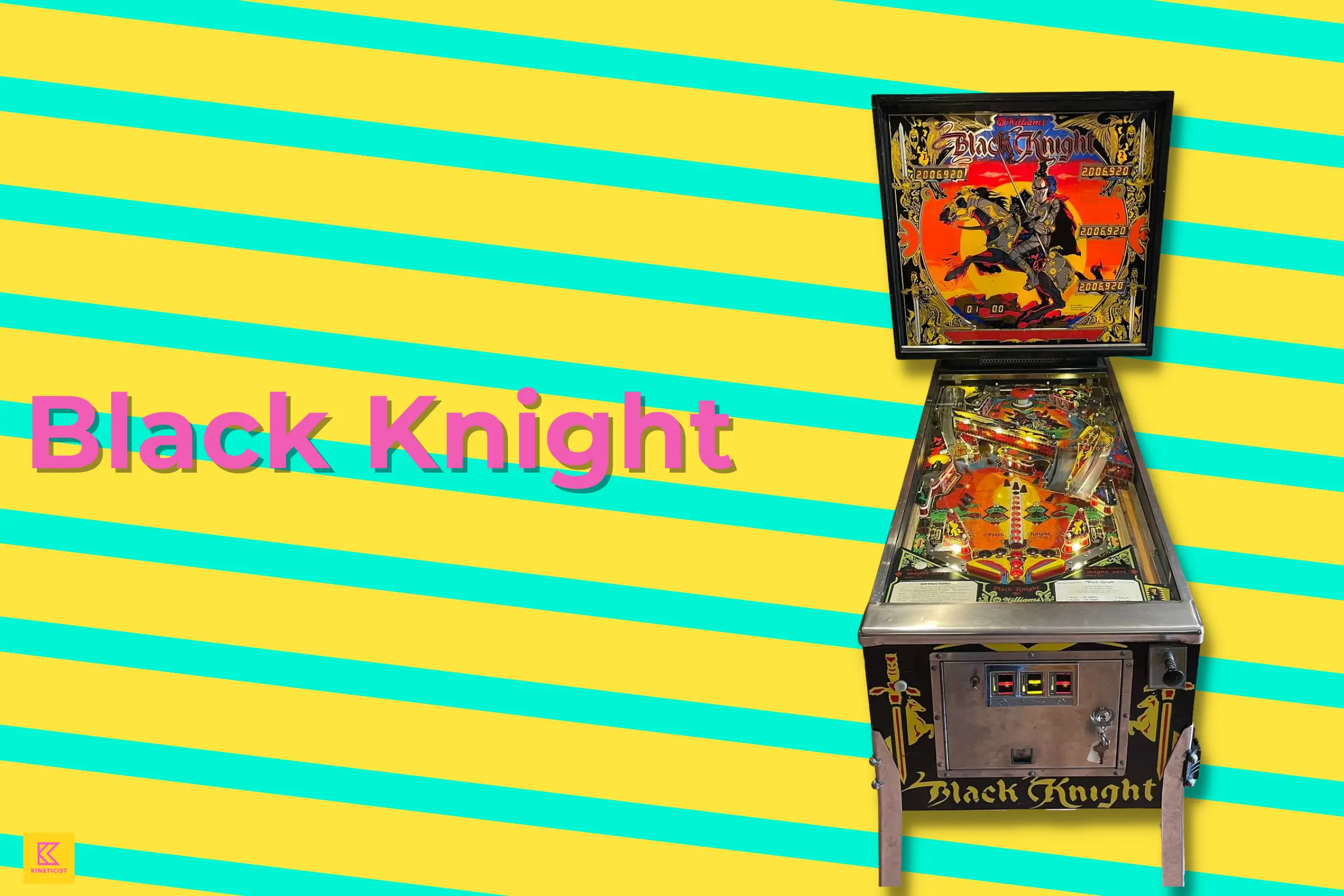 affordable cheap used pinball machine black knight