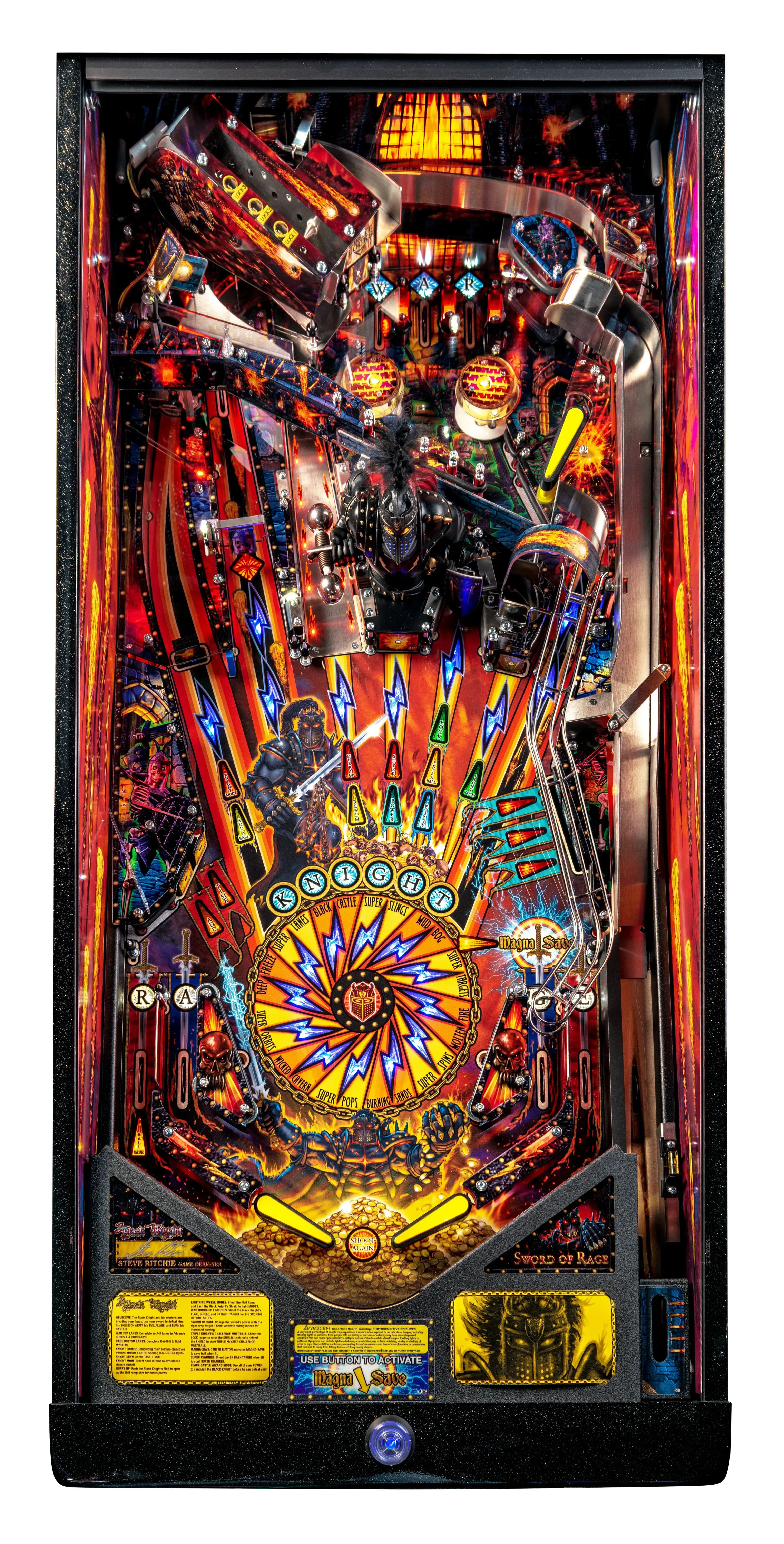 black knight sword of rage playfield