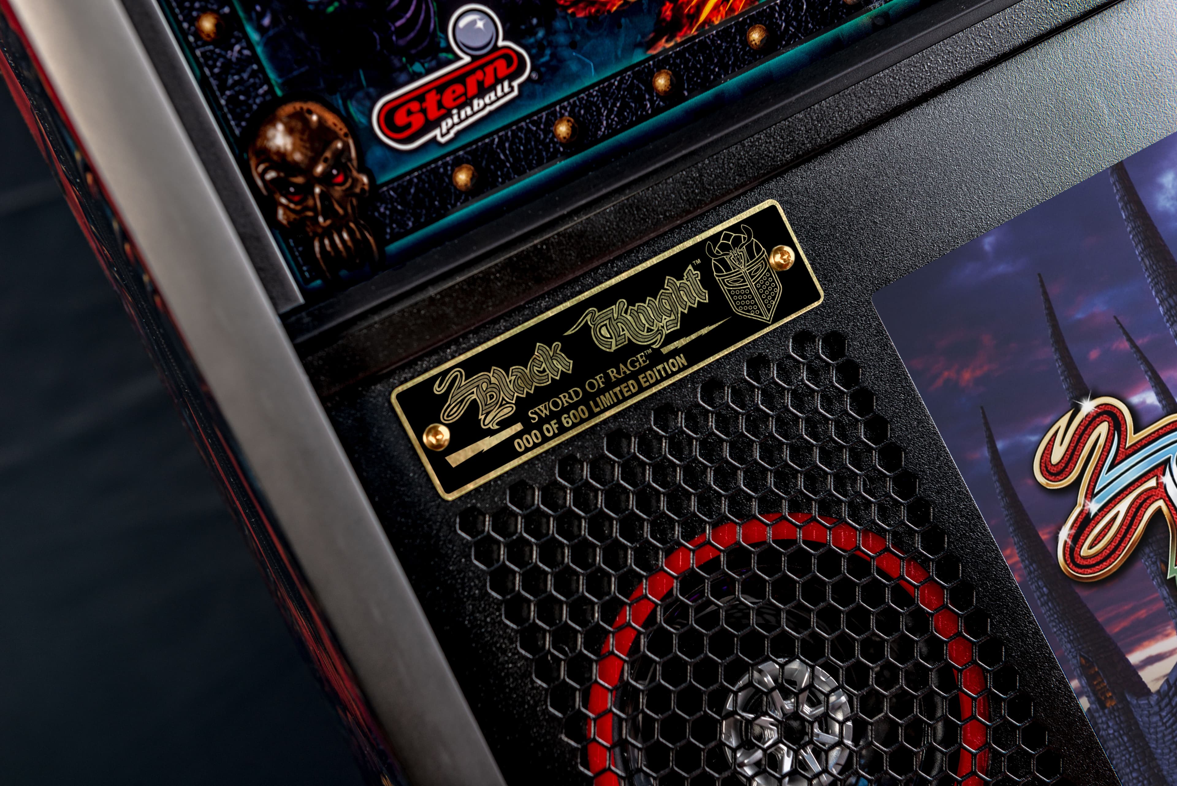 Black Knight pinball machine limited edition with Stern logo