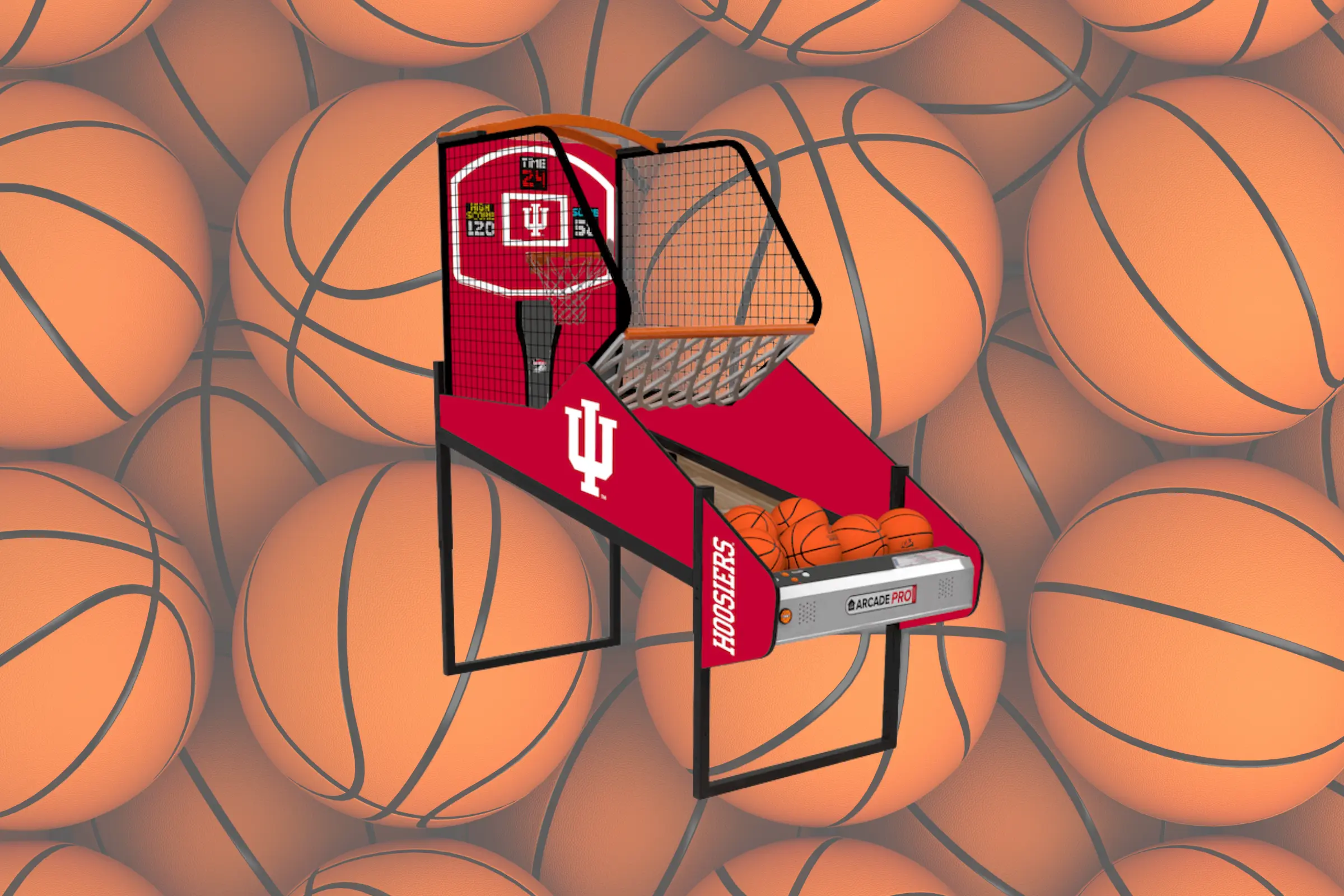college hoops pro basketball arcade machine