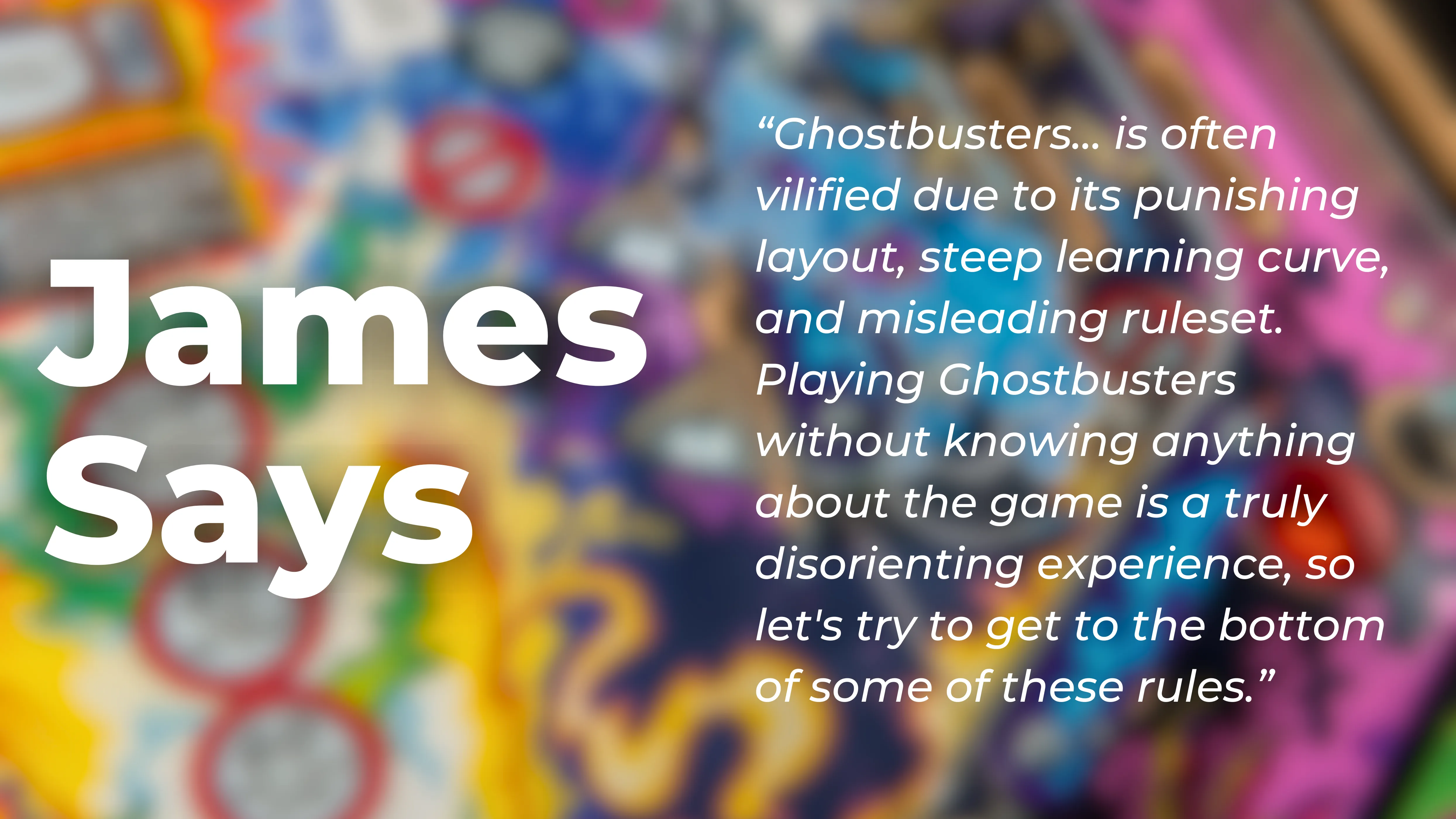 james says ghostbusters pinball tutorial stern