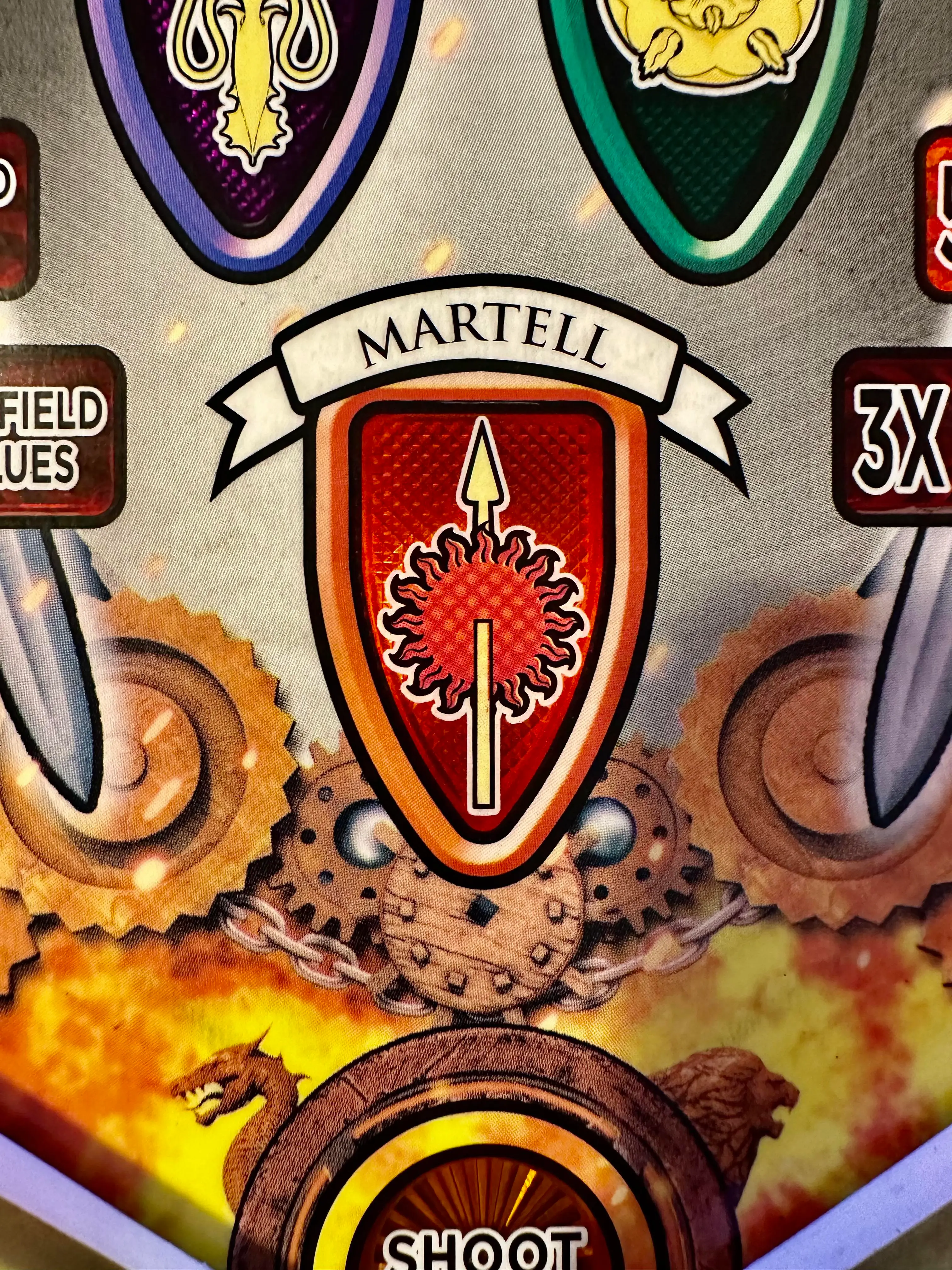 house martell game of thrones pinball guide