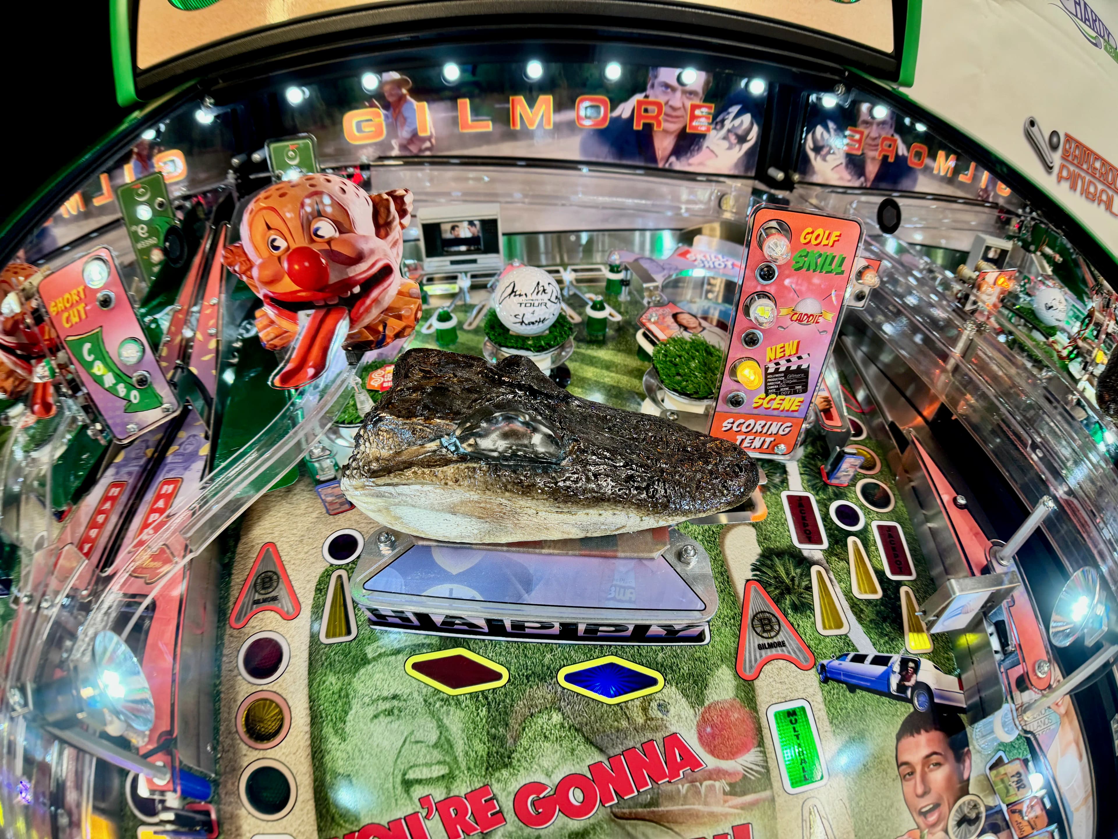 happy gilmore pinball fisheye