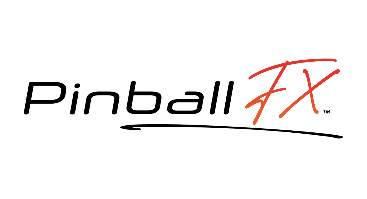 Pinball FX logo with black and red stylized text