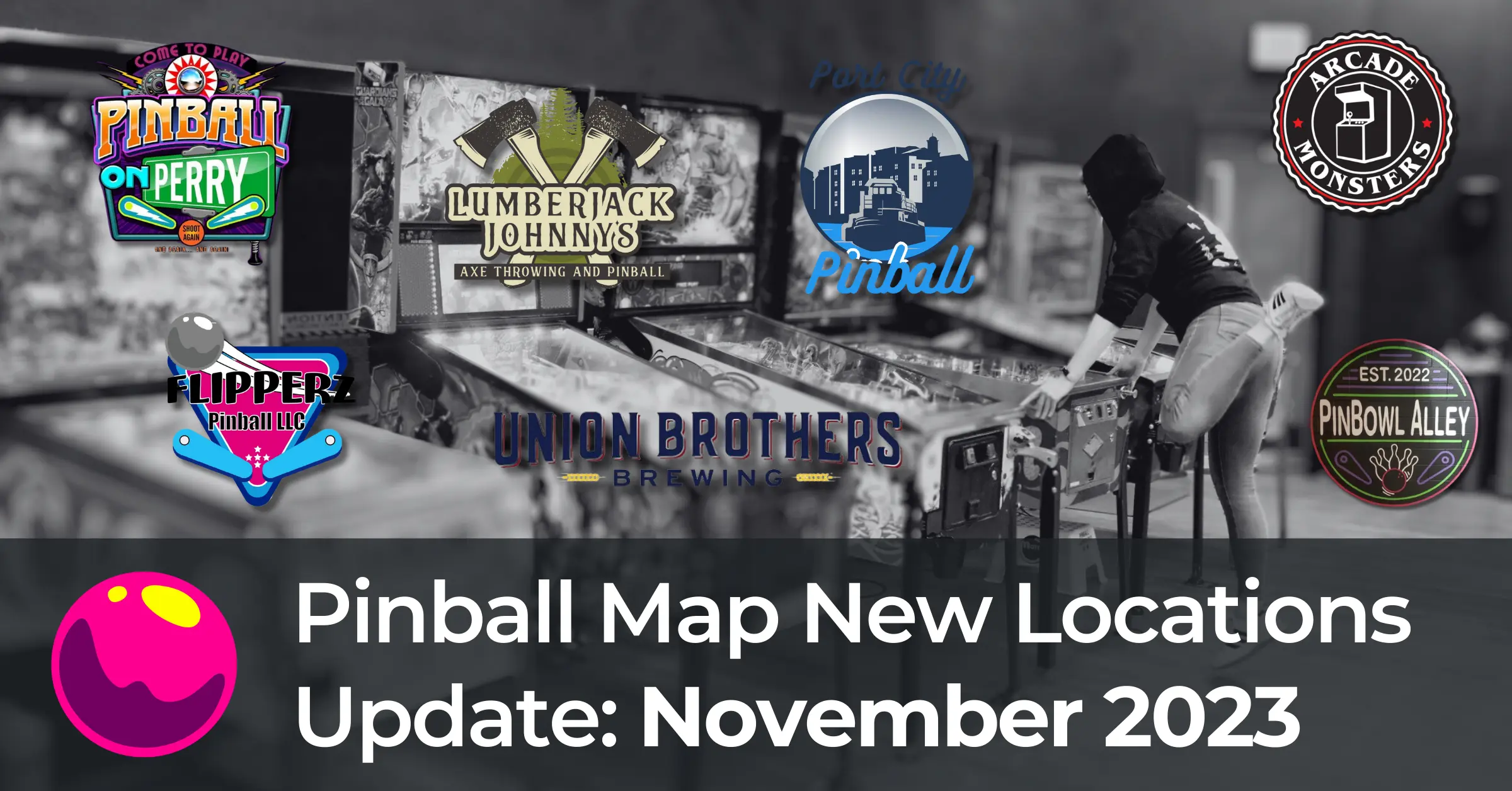 Pinball Map New Locations Update: November 2023
