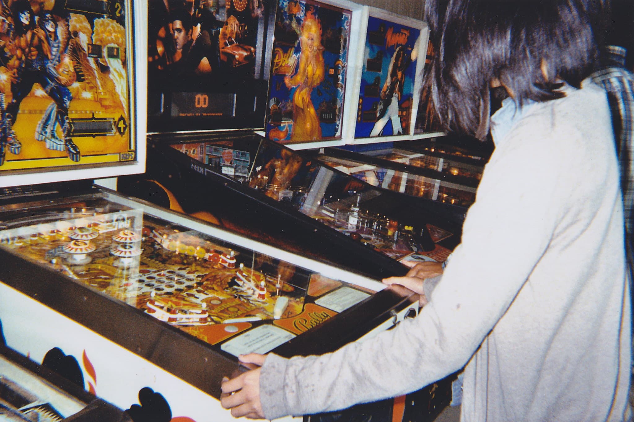 playing pinball