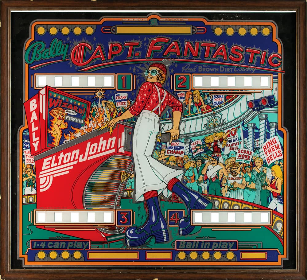 elton john captain fantastic pinball backglass