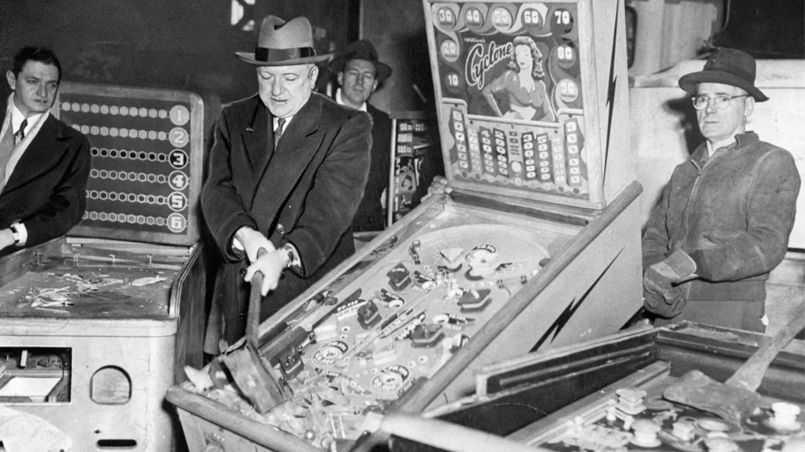 a sad period in history, when pinball was illegal in nyc