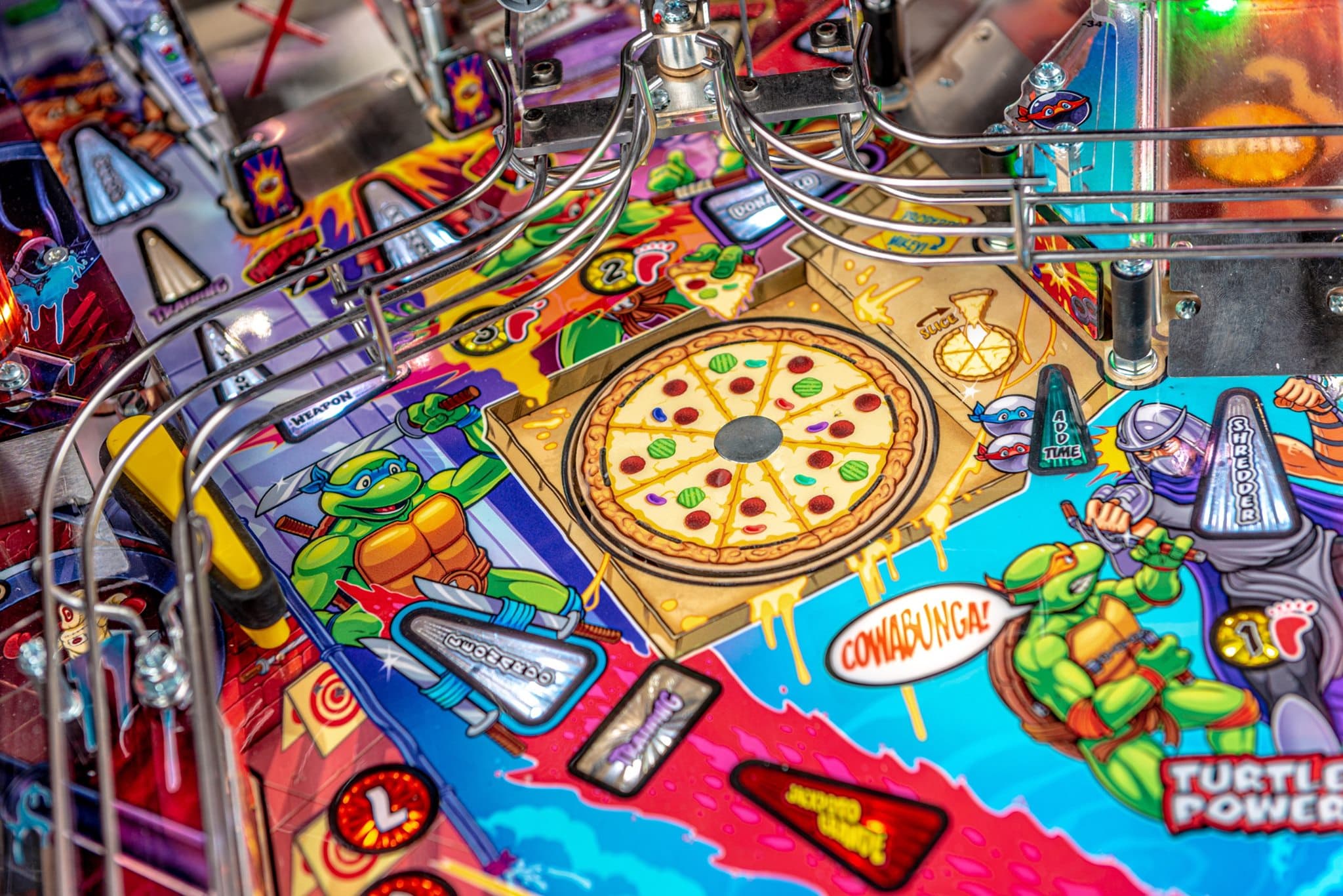 TMNT Pinball Ninja Pizza Multiball