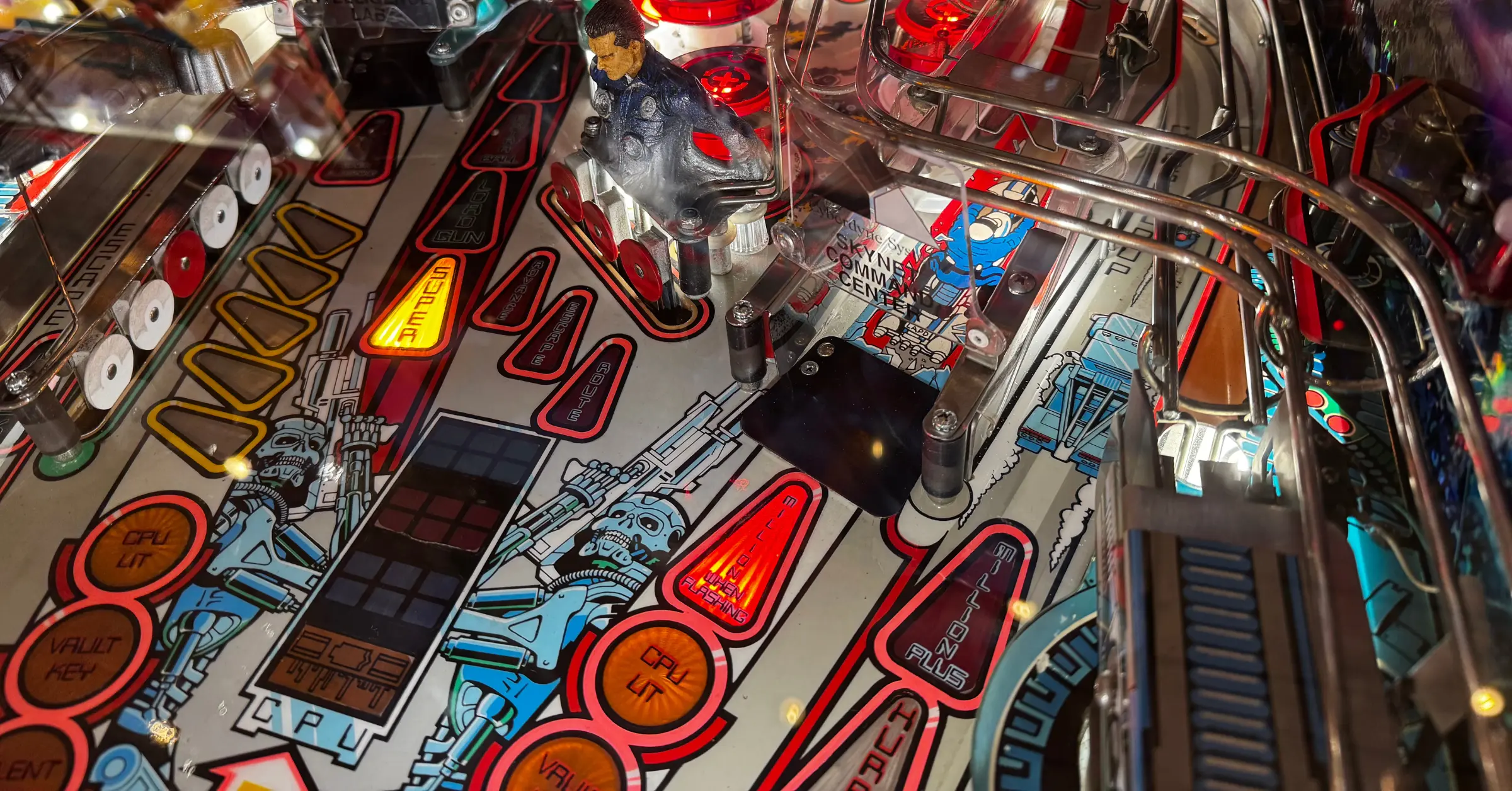 terminator 2 pinball chase loop awards