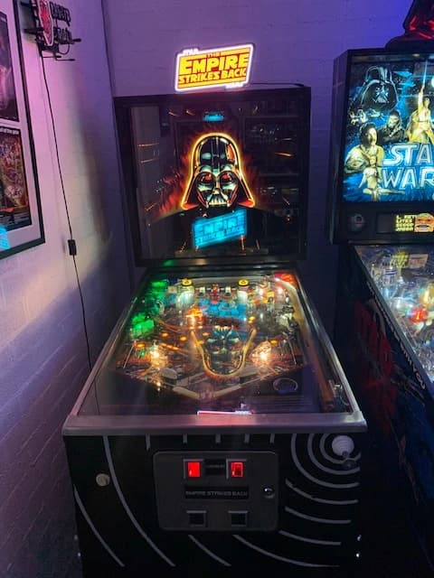 Star Wars Empire Strikes Back pinball machine with Darth Vader backglass