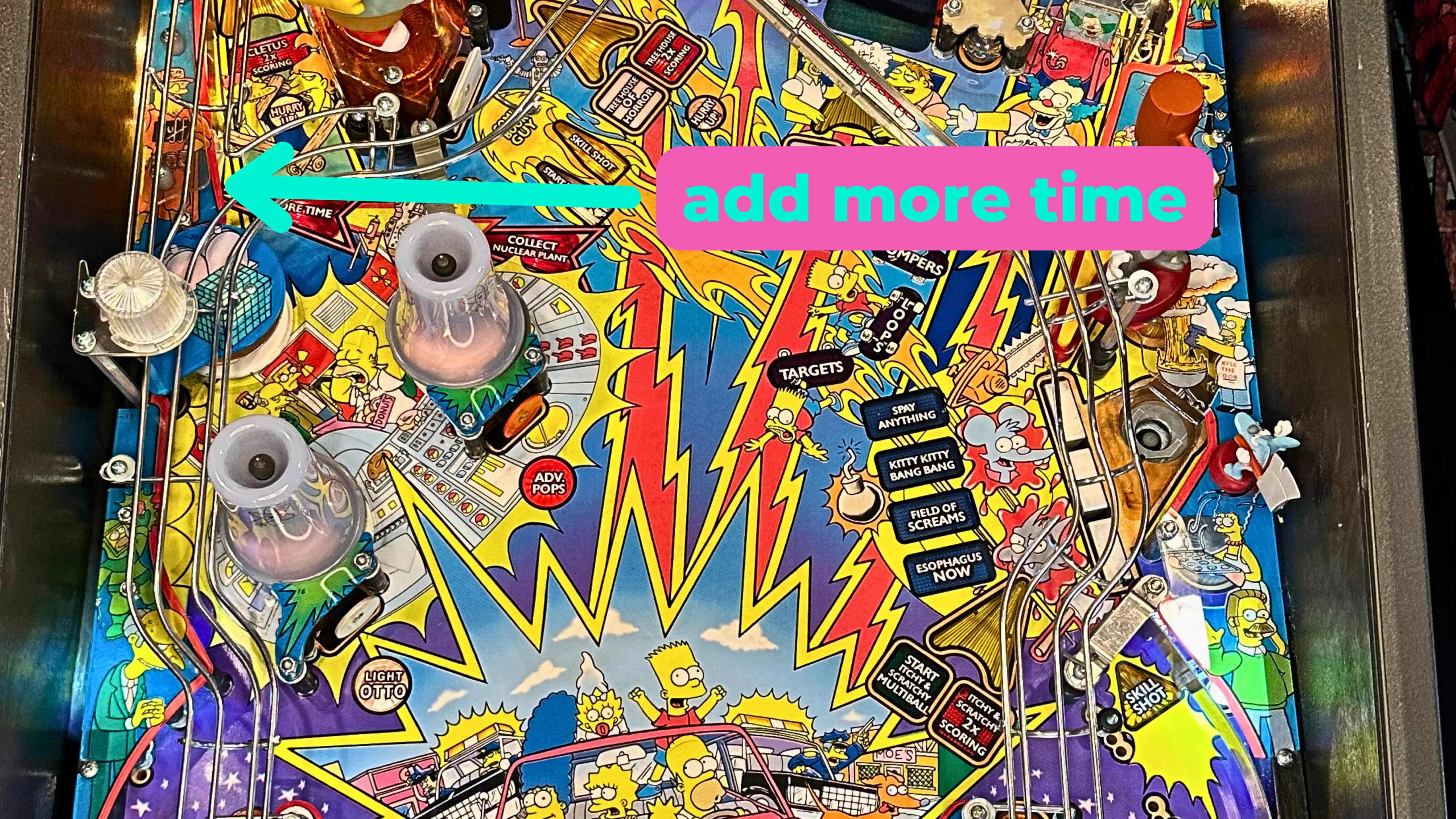 simpsons pinball party rules the timer