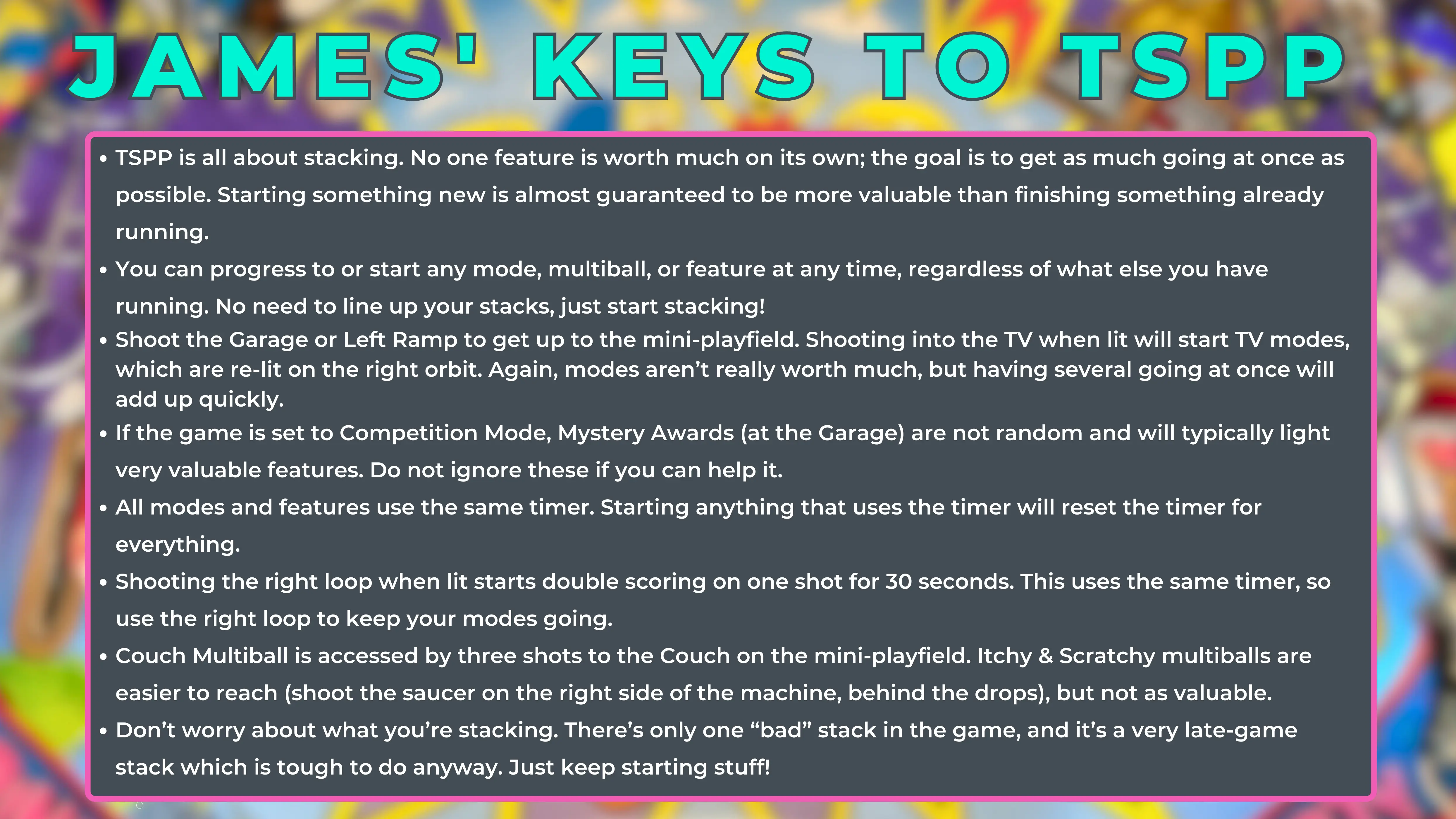 the simpsons pinball party quick rules