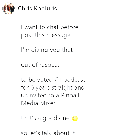 chris kooluris pinball