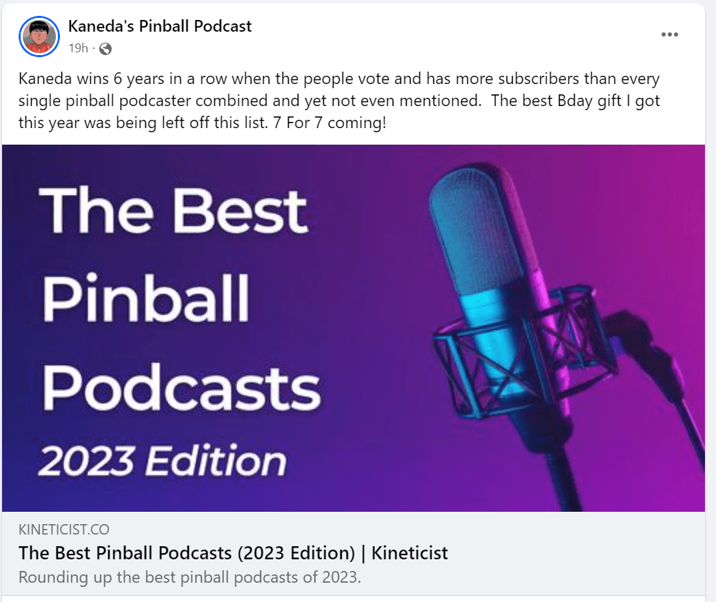 best pinball podcasts kaneda pinball podcast